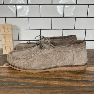 Lucky Brand Acaciah Women's Size 6.5 Shoes Taupe Suede Comfort Chukka Moccasins